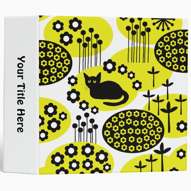 Cat in a Garden Binder (Front/Spine)