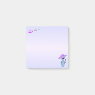 Cat in a Hat & Flying Saucers Post-it Notes