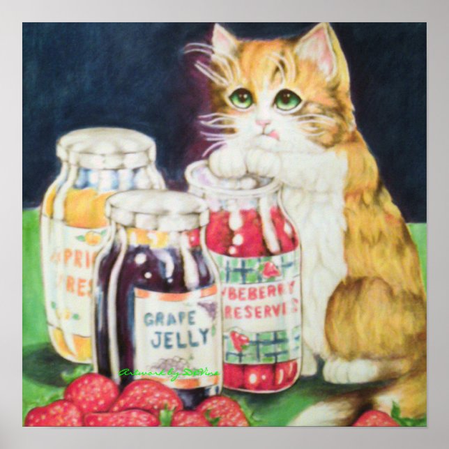 cat in a jam poster (Front)