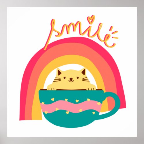 Cat in a Mug that will bring smile to you Baby T_S Poster