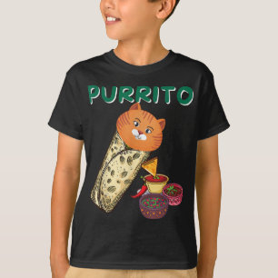 Cat In A Purrito   Birthday For Son T-Shirt