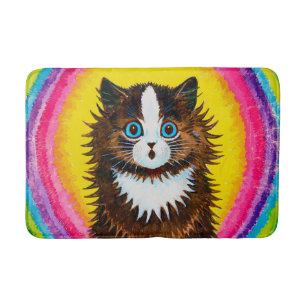 Cat in a Rainbow, Louis Wain Bath Mat