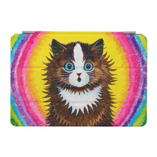 Cat in a Rainbow, Louis Wain iPad Mini Cover (Horizontal)