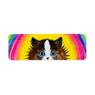 Cat in a Rainbow, Louis Wain Label