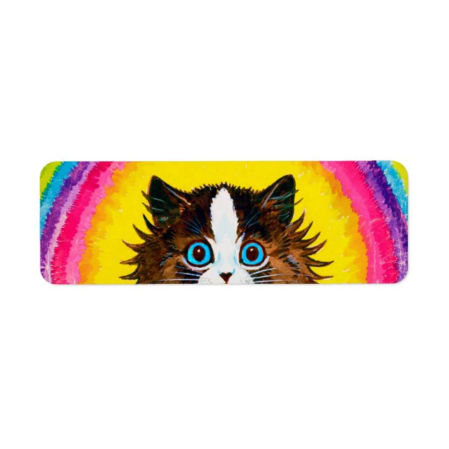 Cat in a Rainbow, Louis Wain Label (Front)