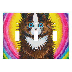 Cat in a Rainbow, Louis Wain Light Switch Cover