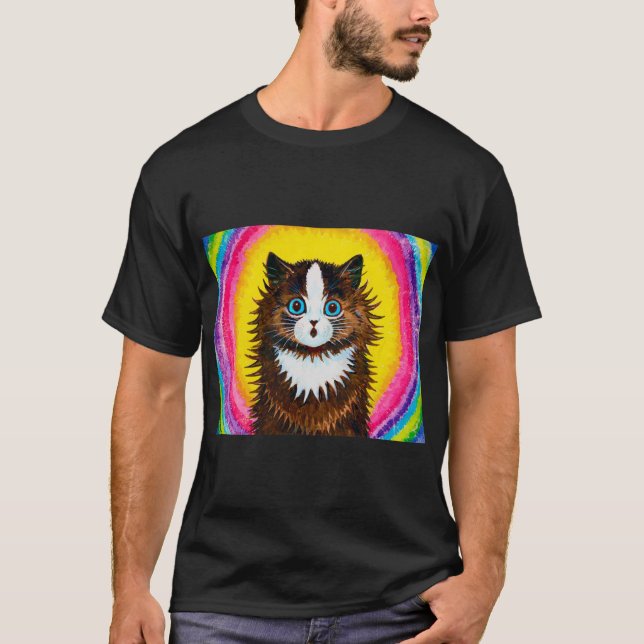 Cat in a Rainbow, Louis Wain T-Shirt (Front)