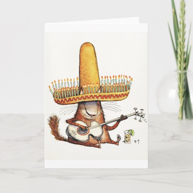 Cat in a Sombrero Card (Front)