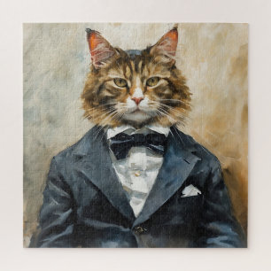 Cat in a Suit Jigsaw Puzzle