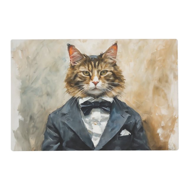 Cat in a Suit Placemat (Front)