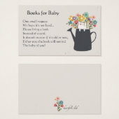 Cat In A Watering Can Book Request Cards (Front & Back)