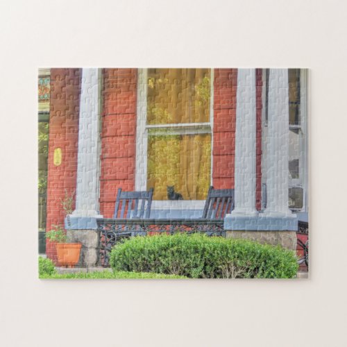 Cat in a Window Jigsaw Puzzle