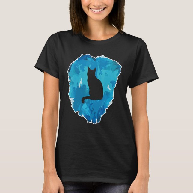 Cat In An Ice Block For Eternity T-Shirt (Front)
