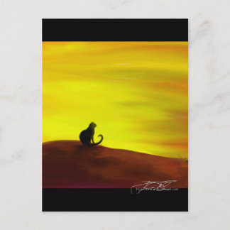 Cat in Autumn - Autumneve Postcard