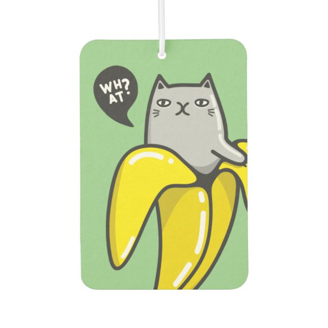Cat in banana air freshener (Front)