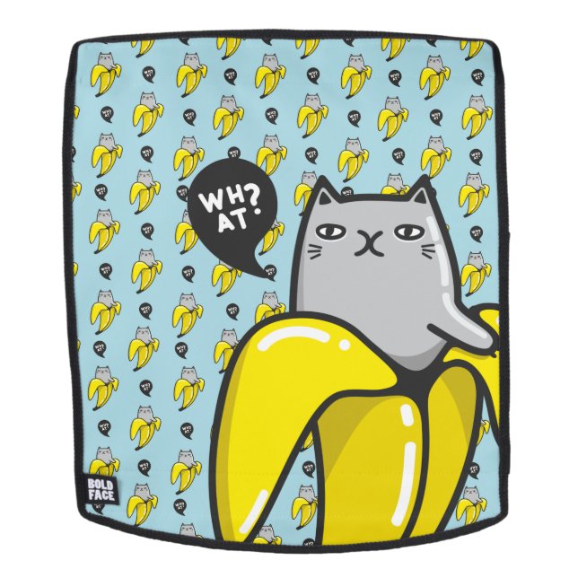 Cat in banana backpack (Removable Face)