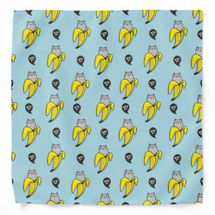 Cat in banana bandana
