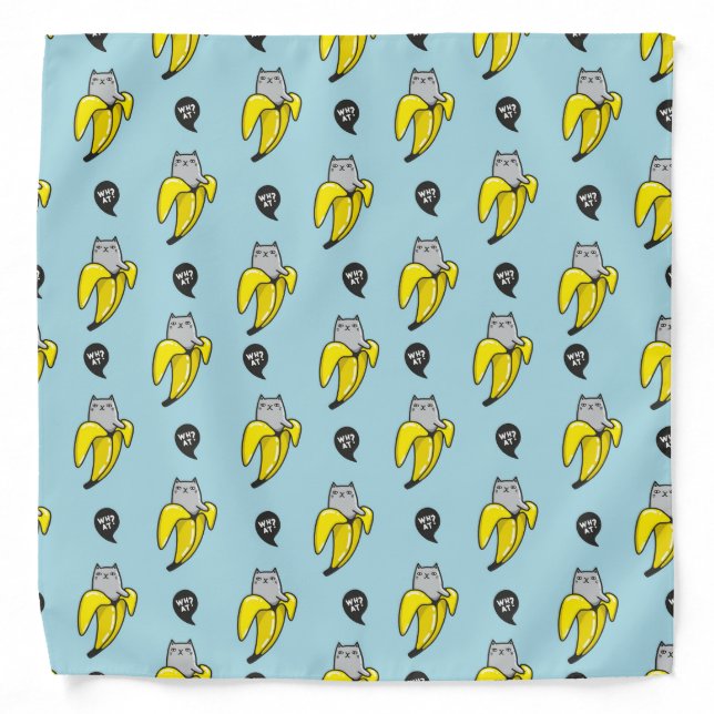 Cat in banana bandana (Front)