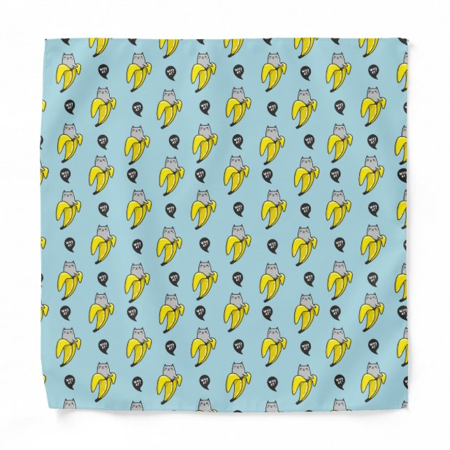 Cat in banana bandana (Front)