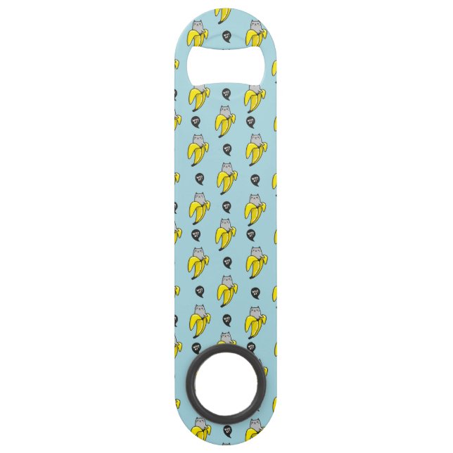 Cat in banana bar key (Front)