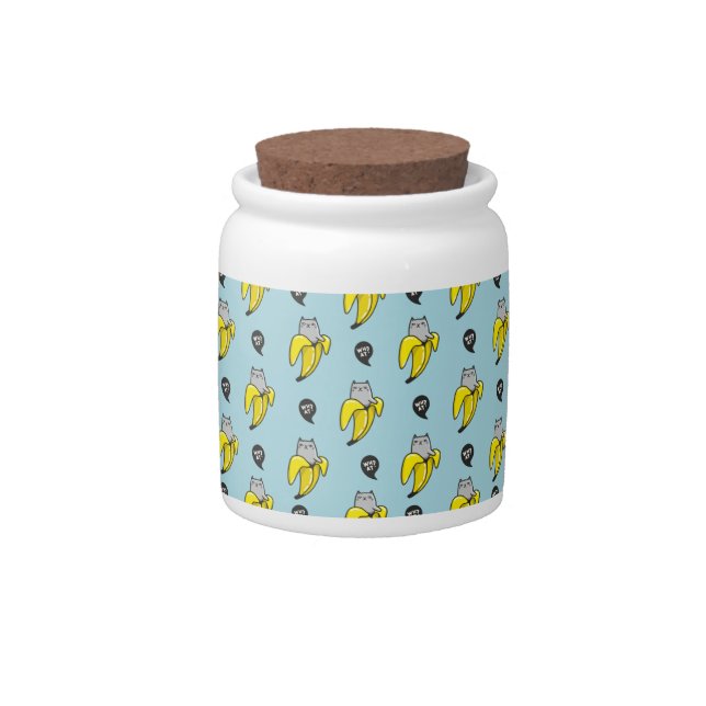 Cat in banana candy jar (Front)