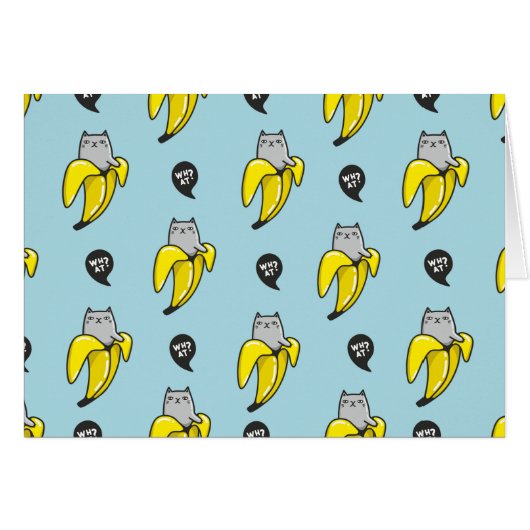 Cat in banana cards (Front Horizontal)