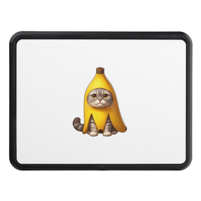 Cat in Banana Costume  Hitch Cover (Front)