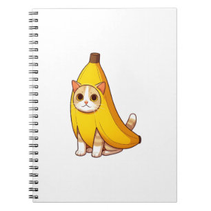Cat in Banana Costume  Notebook