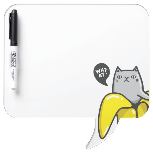 Cat in banana dry erase board (Front)
