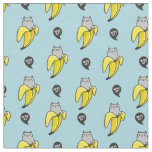 Cat in banana fabric