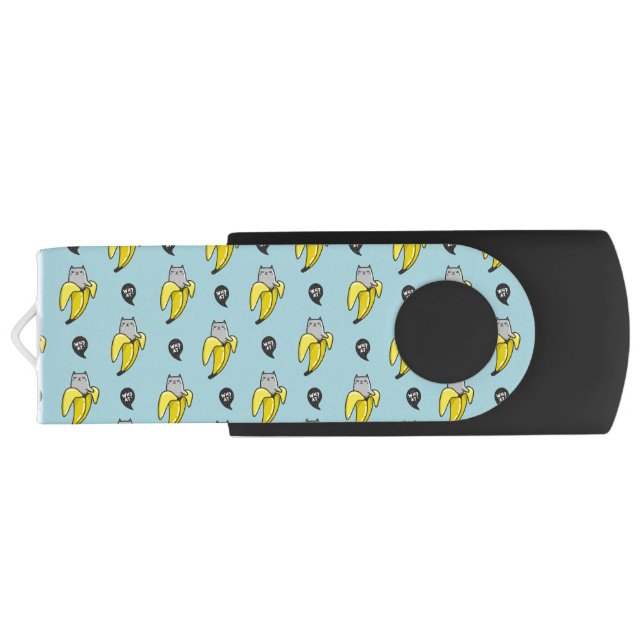 Cat in banana flash drive (Back)