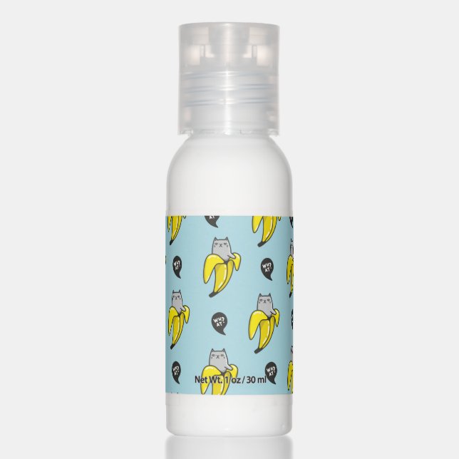 Cat in banana hand lotion (Front)