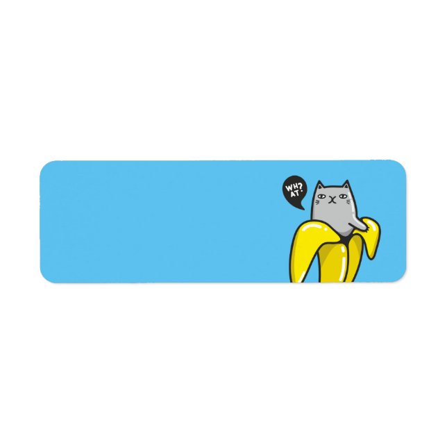 Cat in banana label (Front)