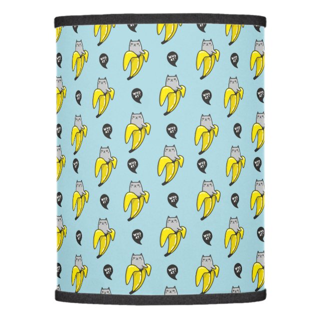 Cat in banana lamp shade (Front)