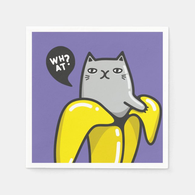 Cat in banana napkins (Front)