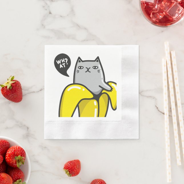 Cat in banana napkins (Insitu)
