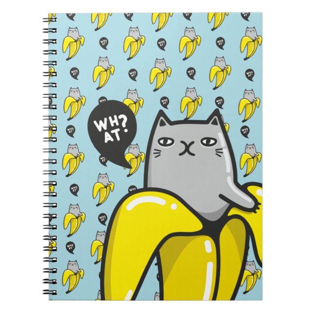Cat in banana notebook (Front)