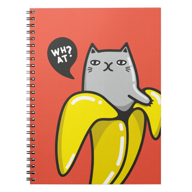 Cat in banana notebook (Front)