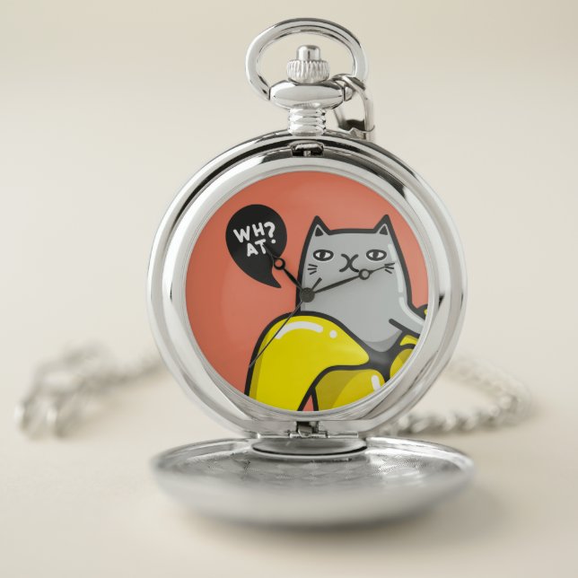 Cat in banana pocket watch (Inside)