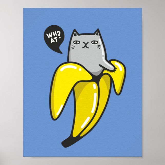 Cat in banana poster (Front)