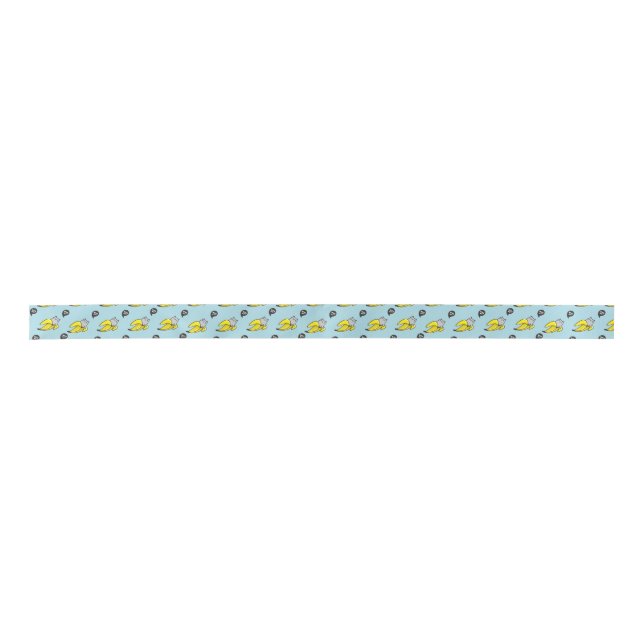 Cat in banana satin ribbon (Front)