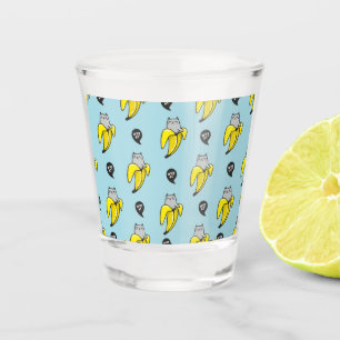 Cat in banana shot glass