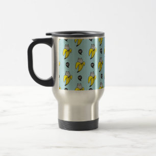 Cat in banana travel mug
