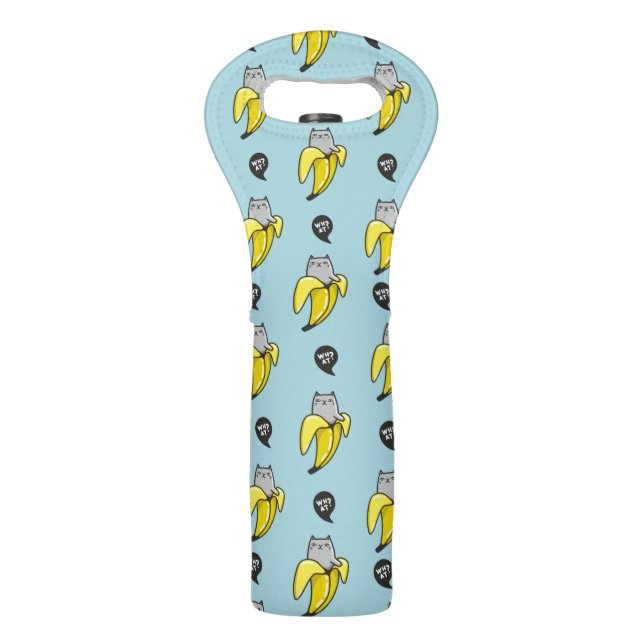 Cat in banana wine bag (Front)