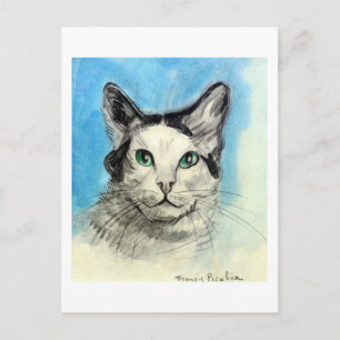 Cat in Blue, Francis Picabia Postcard