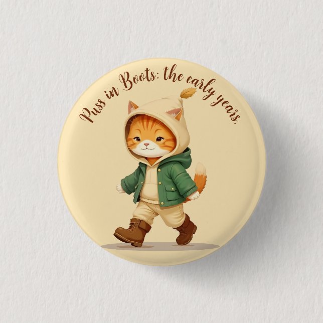 Cat in boots. button (Front)