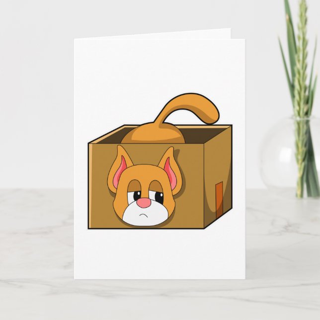 Cat in Box Card (Front)