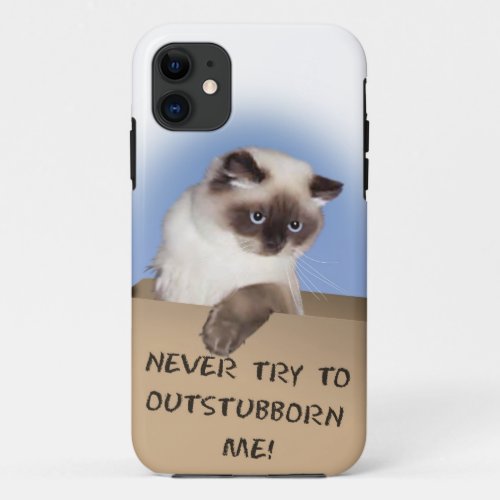 Cat in Box iPhone 11 Case