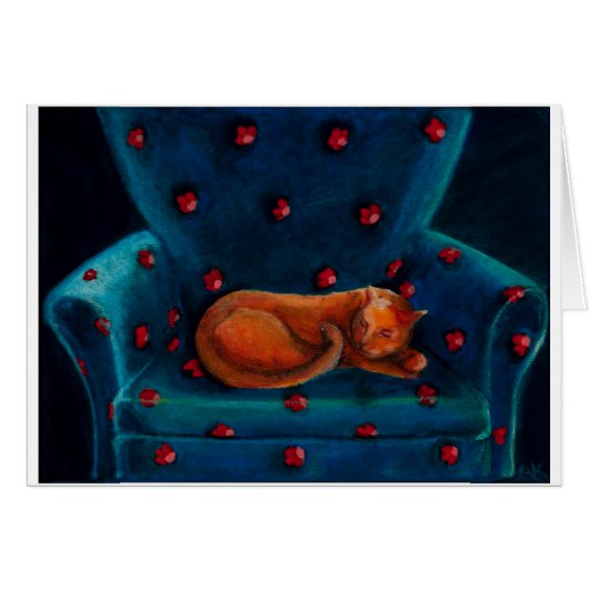 cat in chair cards (Front Horizontal)