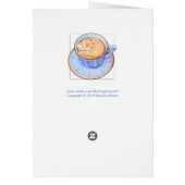 Cat in Coffee 2 Card (Back)